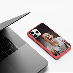 Чехол iPhone 11 Pro матовый ЧЕСТЕР, цвет: 3D-красный — фото 2