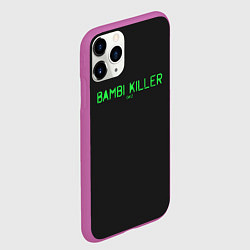 Чехол iPhone 11 Pro матовый Bambi killer, цвет: 3D-фиолетовый — фото 2