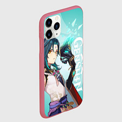 Чехол iPhone 11 Pro матовый GENSHIN IMPACT, СЯО, цвет: 3D-малиновый — фото 2