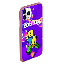 Чехол iPhone 11 Pro матовый ROBLOX КУБЫ, цвет: 3D-малиновый — фото 2