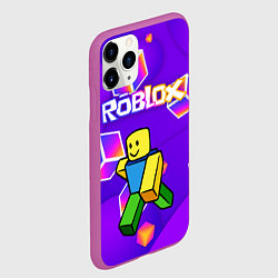 Чехол iPhone 11 Pro матовый ROBLOX КУБЫ, цвет: 3D-фиолетовый — фото 2
