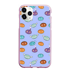 Чехол iPhone 11 Pro матовый Genshin impact Slimes