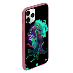 Чехол iPhone 11 Pro матовый Death prophet Dota 2, цвет: 3D-малиновый — фото 2