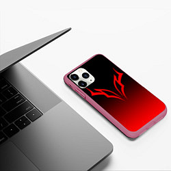 Чехол iPhone 11 Pro матовый BERSERK БЕРСЕРК, цвет: 3D-малиновый — фото 2