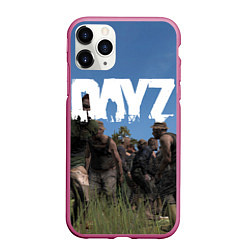 Чехол iPhone 11 Pro матовый DayZ, цвет: 3D-малиновый
