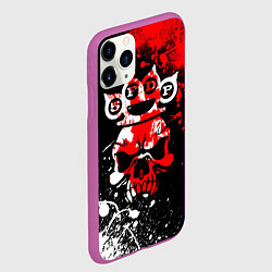 Чехол iPhone 11 Pro матовый Five Finger Death Punch 8, цвет: 3D-фиолетовый — фото 2