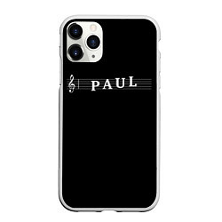 Чехол iPhone 11 Pro матовый Paul, цвет: 3D-белый