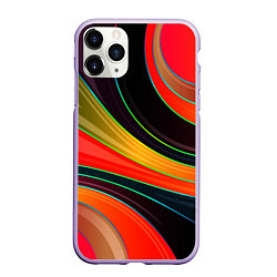 Чехол iPhone 11 Pro матовый Палитра, цвет: 3D-светло-сиреневый