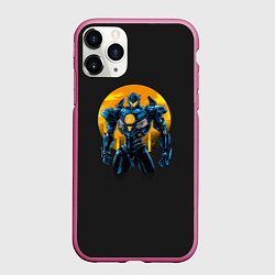 Чехол iPhone 11 Pro матовый Titan Avenger, цвет: 3D-малиновый