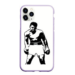 Чехол iPhone 11 Pro матовый The Greatest Muhammad Ali, цвет: 3D-светло-сиреневый