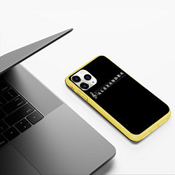 Чехол iPhone 11 Pro матовый Alexandra, цвет: 3D-желтый — фото 2