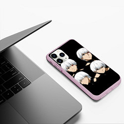 Чехол iPhone 11 Pro матовый TOKYO GHOUL, цвет: 3D-розовый — фото 2