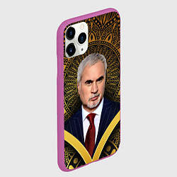 Чехол iPhone 11 Pro матовый Валерий Меладзе золото мандала, цвет: 3D-фиолетовый — фото 2