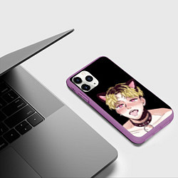 Чехол iPhone 11 Pro матовый АхегаоAhegao О Чан У, цвет: 3D-фиолетовый — фото 2