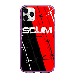 Чехол iPhone 11 Pro матовый SCUM, цвет: 3D-фиолетовый