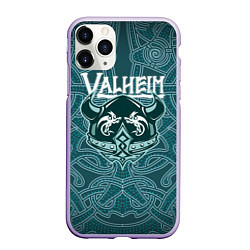 Чехол iPhone 11 Pro матовый Valheim, цвет: 3D-светло-сиреневый