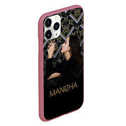 Чехол iPhone 11 Pro матовый Манижа Manizha, цвет: 3D-малиновый — фото 2