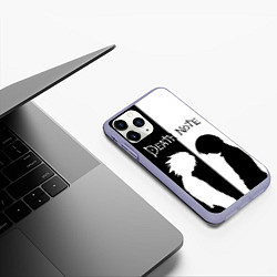 Чехол iPhone 11 Pro матовый ТЕТРАДЬ СМЕРТИ, цвет: 3D-светло-сиреневый — фото 2