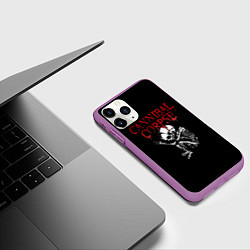 Чехол iPhone 11 Pro матовый Cannibal Corpse 1, цвет: 3D-фиолетовый — фото 2