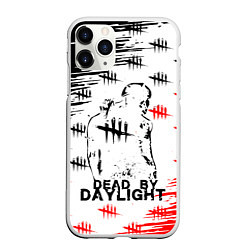 Чехол iPhone 11 Pro матовый Dead by daylight, цвет: 3D-белый