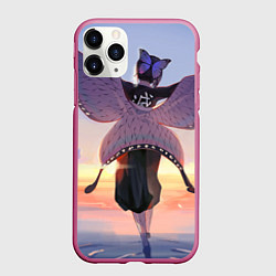 Чехол iPhone 11 Pro матовый КЛИНОК РАССЕКАЮЩИЙ ДЕМОНОВ, цвет: 3D-малиновый