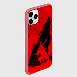 Чехол iPhone 11 Pro матовый DARK SOULS ТЁМНЫЕ ДУШИ, цвет: 3D-малиновый — фото 2