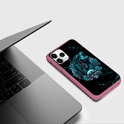 Чехол iPhone 11 Pro матовый GODZILLA ГОДЗИЛЛА, цвет: 3D-малиновый — фото 2