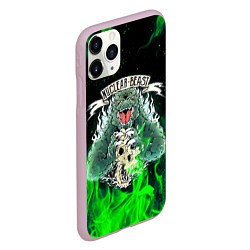 Чехол iPhone 11 Pro матовый GODZILLA ГОДЗИЛЛА, цвет: 3D-розовый — фото 2