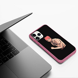 Чехол iPhone 11 Pro матовый Ricardo, цвет: 3D-малиновый — фото 2
