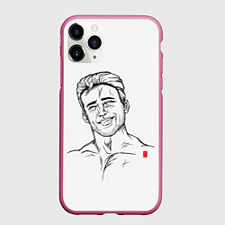 Чехол iPhone 11 Pro матовый Aniki, цвет: 3D-малиновый