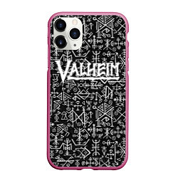 Чехол iPhone 11 Pro матовый Valheim, цвет: 3D-малиновый