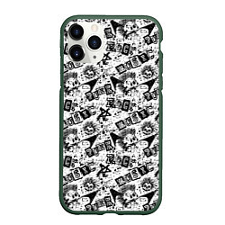 Чехол iPhone 11 Pro матовый PUNK ROCK, цвет: 3D-темно-зеленый