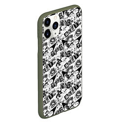 Чехол iPhone 11 Pro матовый PUNK ROCK, цвет: 3D-темно-зеленый — фото 2