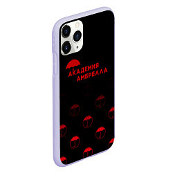 Чехол iPhone 11 Pro матовый Академия Амбрелла, цвет: 3D-светло-сиреневый — фото 2