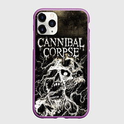 Чехол iPhone 11 Pro матовый Cannibal Corpse, цвет: 3D-фиолетовый