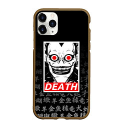 Чехол iPhone 11 Pro матовый DEATH NOTE ТЕТРАДЬ СМЕРТИ, цвет: 3D-коричневый