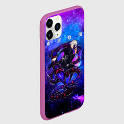 Чехол iPhone 11 Pro матовый Какуджа Токийский гуль, цвет: 3D-фиолетовый — фото 2