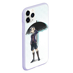 Чехол iPhone 11 Pro матовый Пятый из Академии, цвет: 3D-светло-сиреневый — фото 2