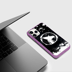 Чехол iPhone 11 Pro матовый ГРОТ, цвет: 3D-фиолетовый — фото 2