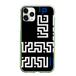 Чехол iPhone 11 Pro матовый Геометрический Минимализм, цвет: 3D-салатовый