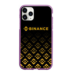 Чехол iPhone 11 Pro матовый BINANCE БИНАНС БИРЖА, цвет: 3D-фиолетовый