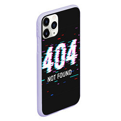 Чехол iPhone 11 Pro матовый Глитч 404, цвет: 3D-светло-сиреневый — фото 2