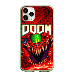 Чехол iPhone 11 Pro матовый DOOM Eternal, цвет: 3D-салатовый