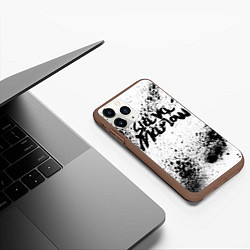 Чехол iPhone 11 Pro матовый SLAVA MARLOW 9, цвет: 3D-коричневый — фото 2