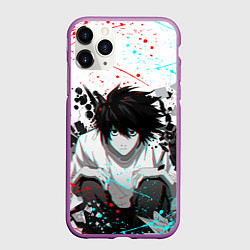 Чехол iPhone 11 Pro матовый DEATH NOTE ТЕТРАДЬ СМЕРТИ, цвет: 3D-фиолетовый