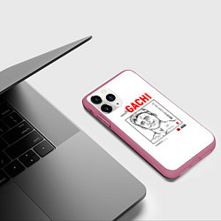 Чехол iPhone 11 Pro матовый Billy Herrington, цвет: 3D-малиновый — фото 2