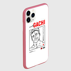 Чехол iPhone 11 Pro матовый Billy Herrington, цвет: 3D-малиновый — фото 2