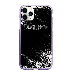 Чехол iPhone 11 Pro матовый DEATH NOTE ТЕТРАДЬ СМЕРТИ, цвет: 3D-светло-сиреневый