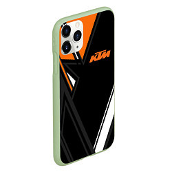 Чехол iPhone 11 Pro матовый KTM КТМ, цвет: 3D-салатовый — фото 2