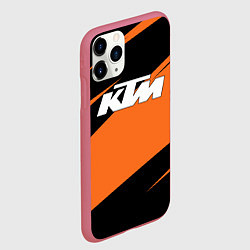 Чехол iPhone 11 Pro матовый KTM КТМ, цвет: 3D-малиновый — фото 2